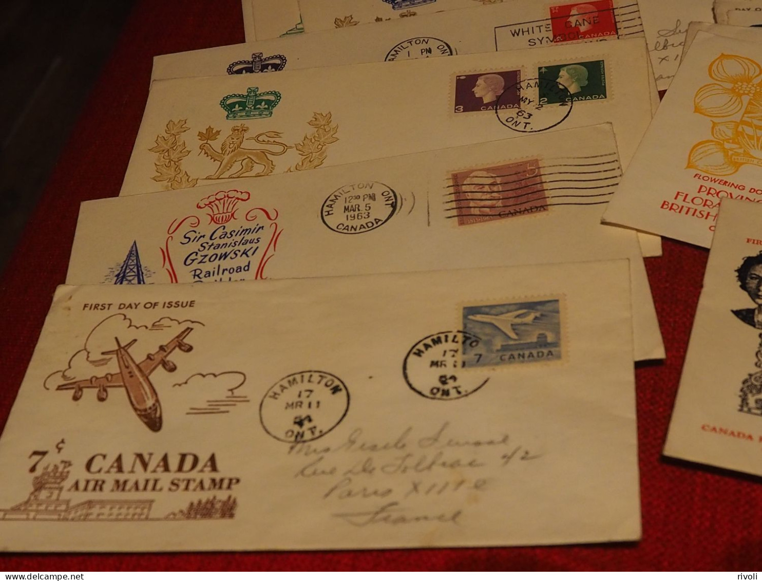 CANADA LOT DE 53 FDC PERIODE 50/60