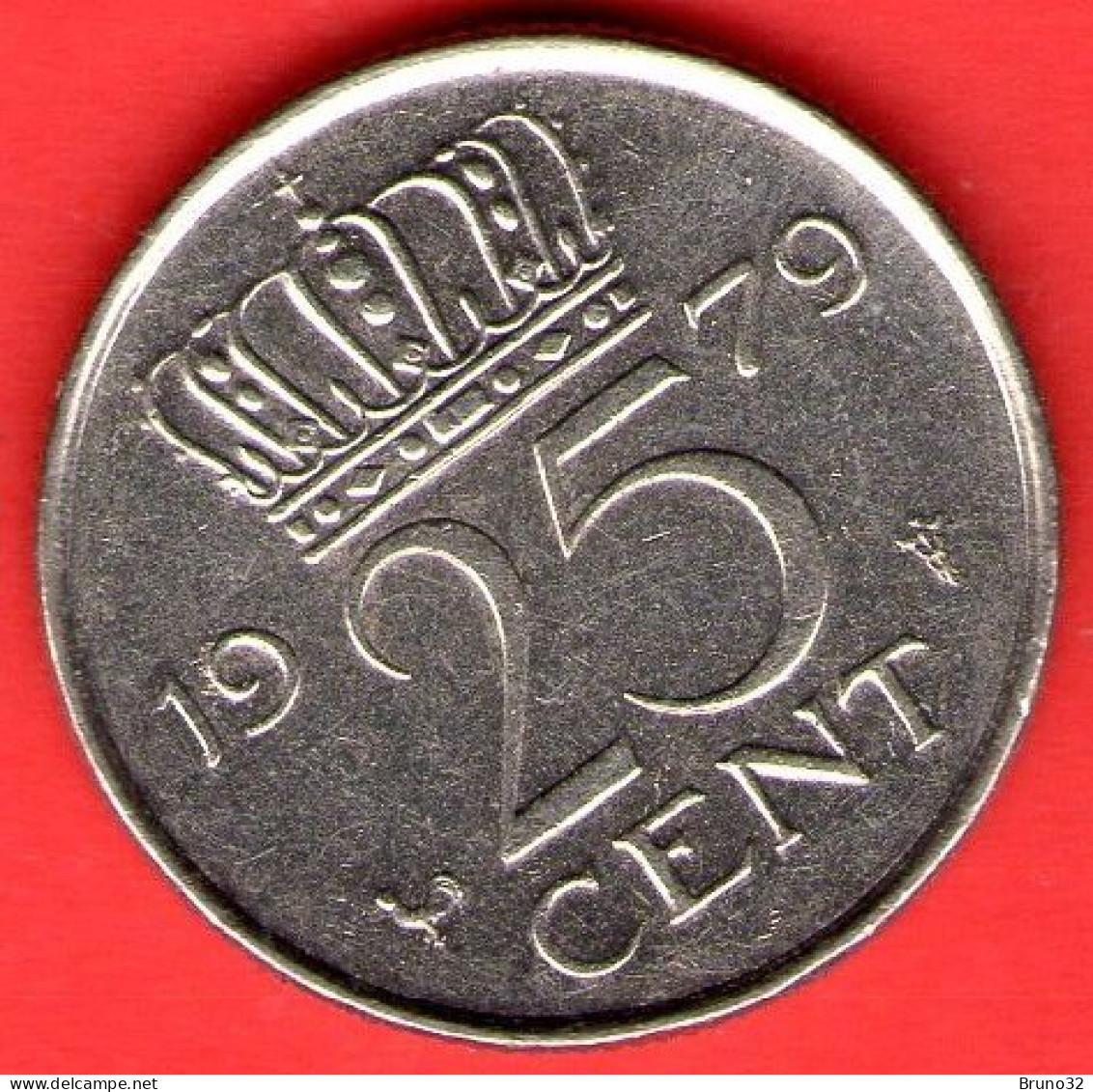 Paesi Bassi - Nederland - Pays Bas - 1979 - 25 Cents - QFDC/aUNC - Come Da Foto - 1948-1980 : Juliana