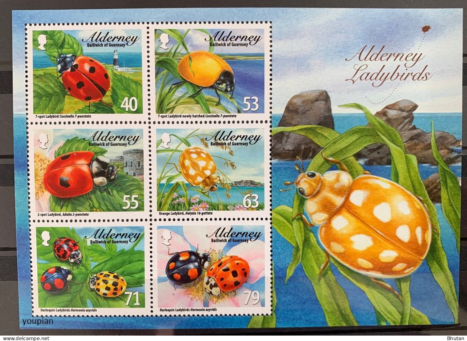 Alderney 2014, Ladybirds, MNH S/S - Alderney