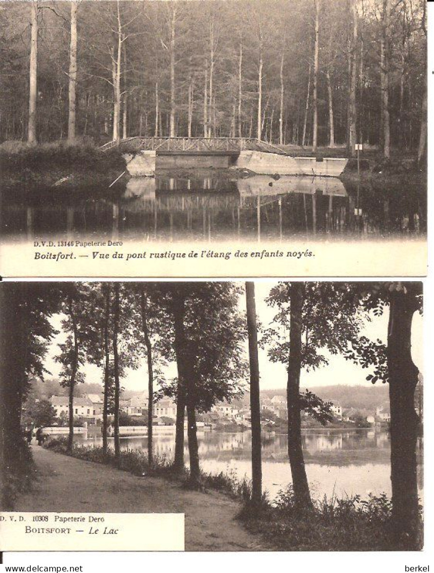 Boitsfort Watermaal 2  Cpa étang Des Enfants Noyés  134 D1  -  1902 Circa - Watermael-Boitsfort - Watermaal-Bosvoorde