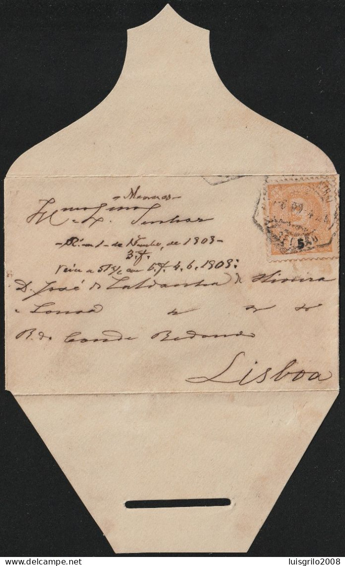 Cover - To Rua Conde Barão, Lisboa -|- Postmark - Lisboa. 1906 - Lettres & Documents