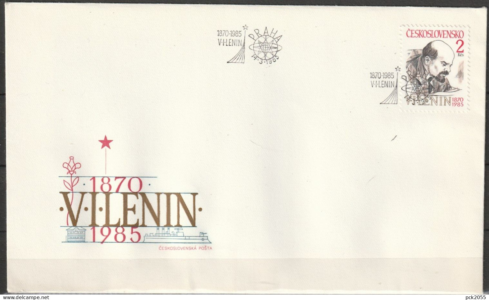 Tschechoslowakei 1985 FDC MiNr.2805 115. Geb. Wladimir Lenin ( D 6947 )günstige Versandkosten - FDC