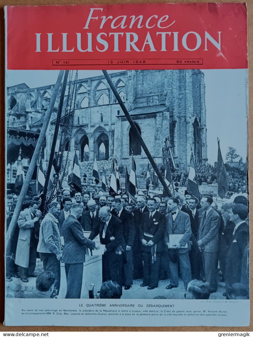 France Illustration N°141 12/06/1948 Roi Abdullah De Transjordanie Jérusalem/La Soie/Bulgarie/Bataille De Normandie - Testi Generali