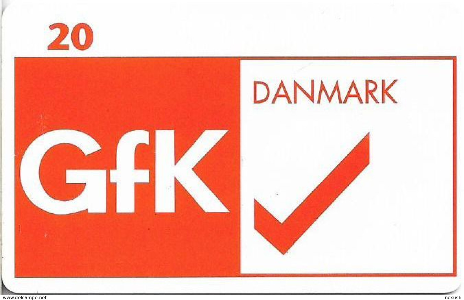Denmark - Tele Danmark (chip) - GFK Danmark AS - TDP213B - 07.1998, 1.100ex, 20kr, Used - Dänemark