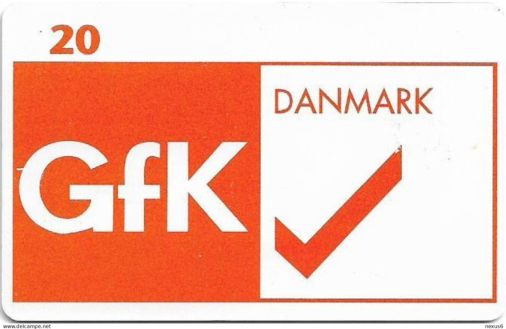 Denmark - Tele Danmark (chip) - GFK Danmark AS - TDP213C - 01.1999, 2.100ex, 20kr, Used - Danemark