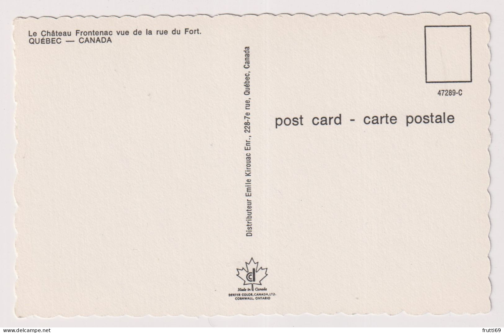AK 199626 CANADA - Québec - Le Chateau Frontenac - Québec - Château Frontenac