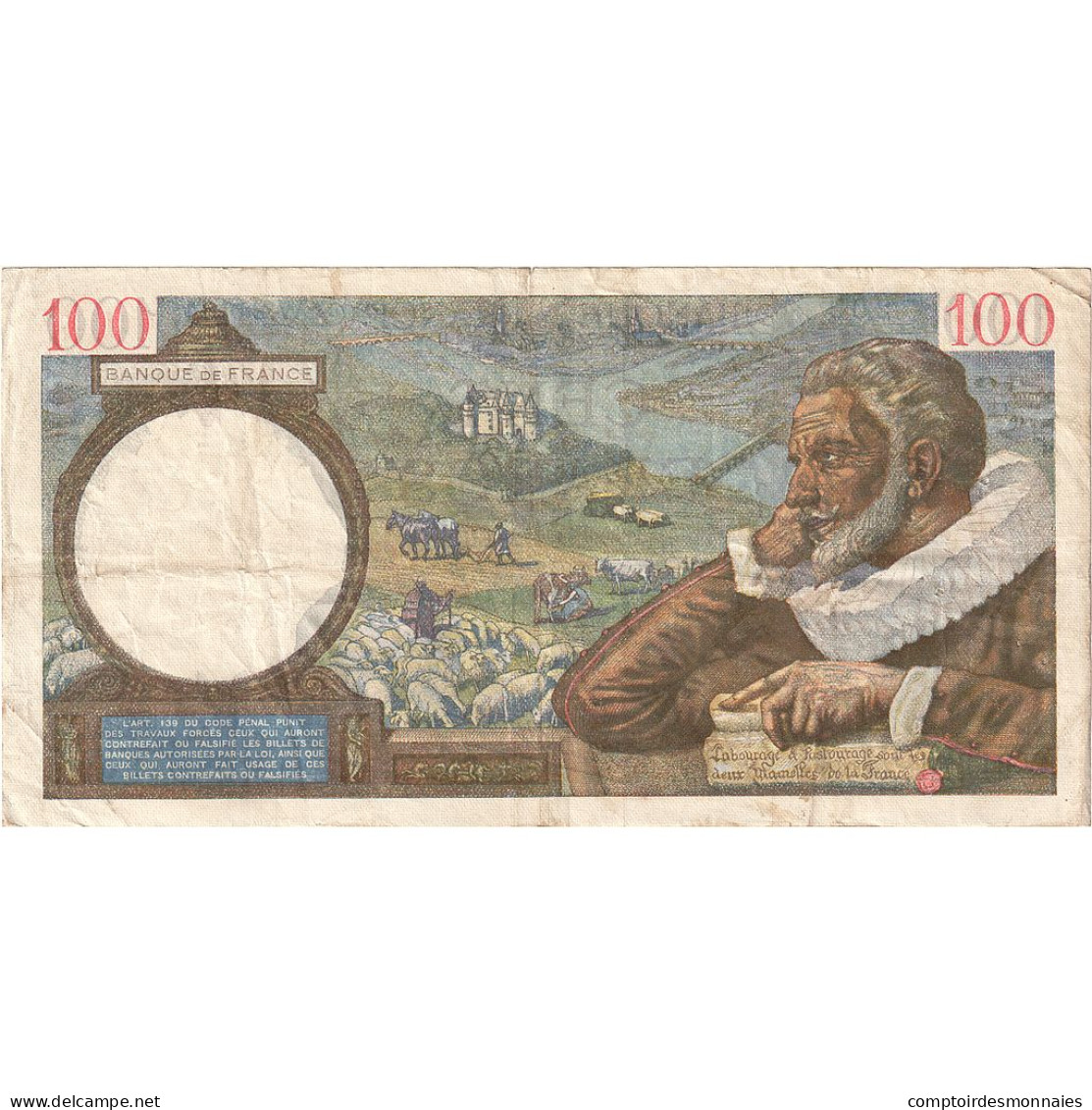 France, 100 Francs, Sully, 1941, W.21164, TTB, Fayette:26.51, KM:94 - 100 F 1939-1942 ''Sully''