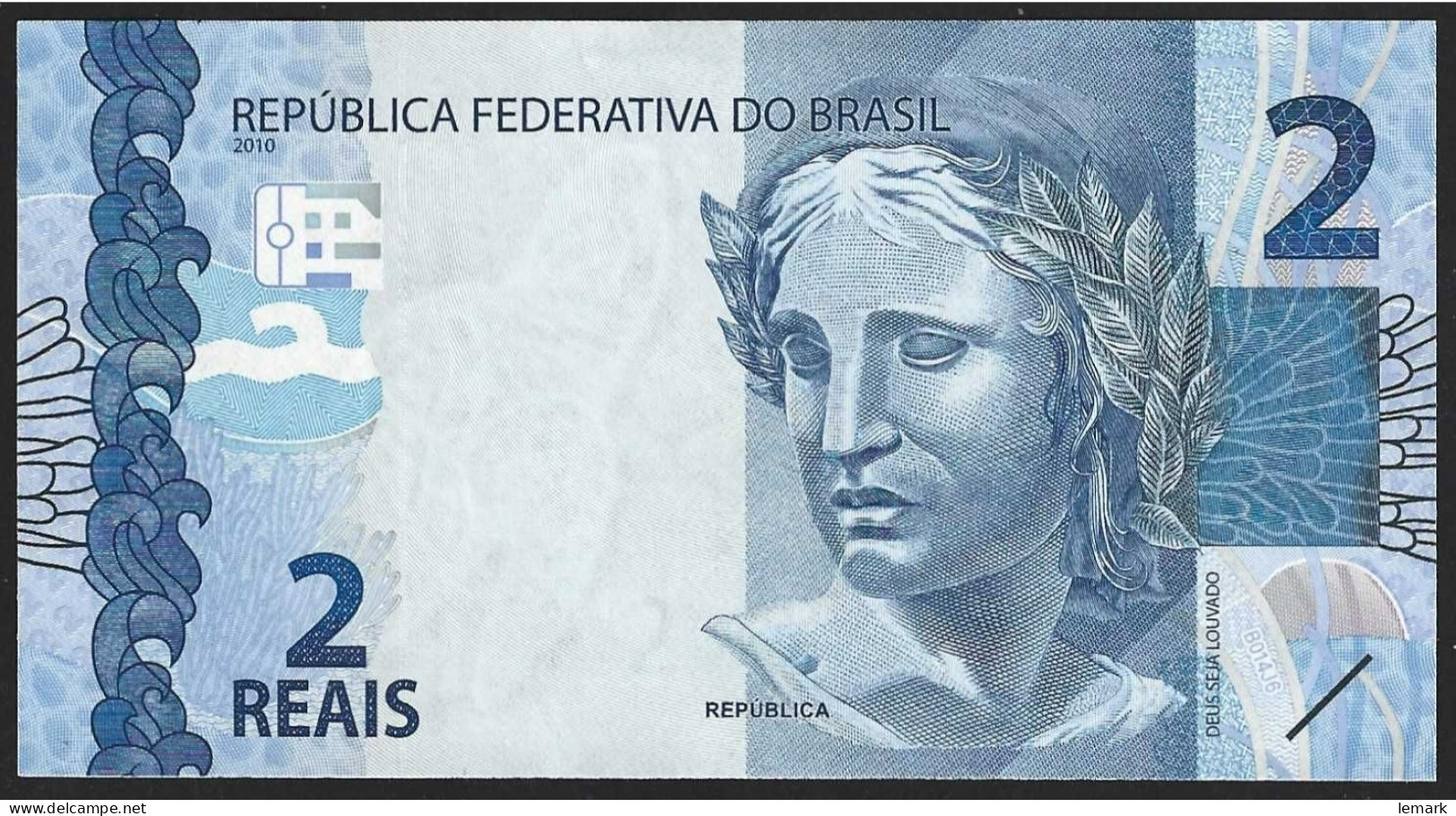 Brazil 2 Reais 2010 P252e  UNC - Brazilië