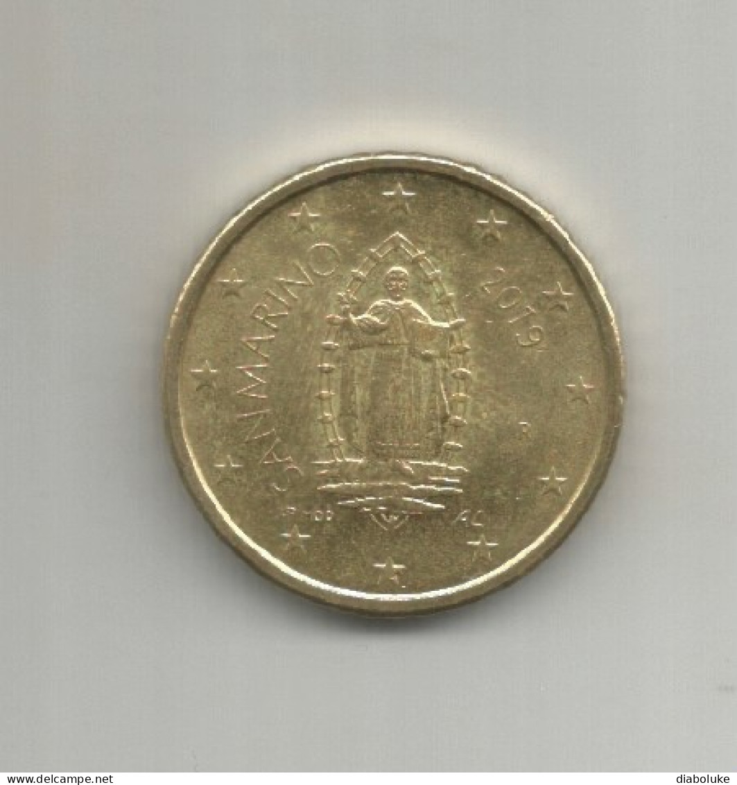 (SAN MARINO) 2019, 50 CENT - Circulated Coin - San Marino