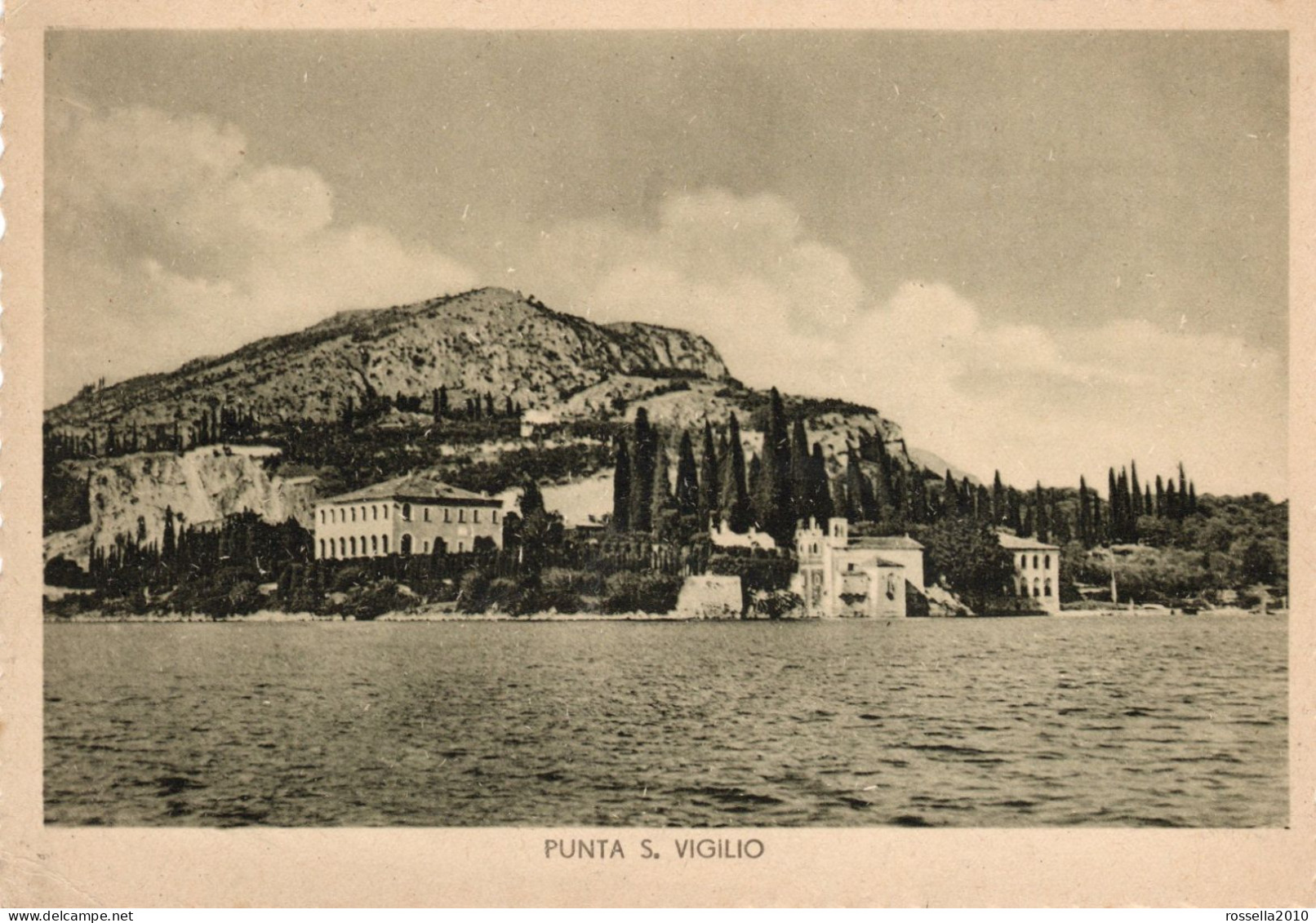 CARTOLINA ITALIA VERONA LAGO DI GARDA PUNTA SAN VIGILIO PANORAMA  Italy Postcard ITALIEN Ansichtskarten - Pozzuoli