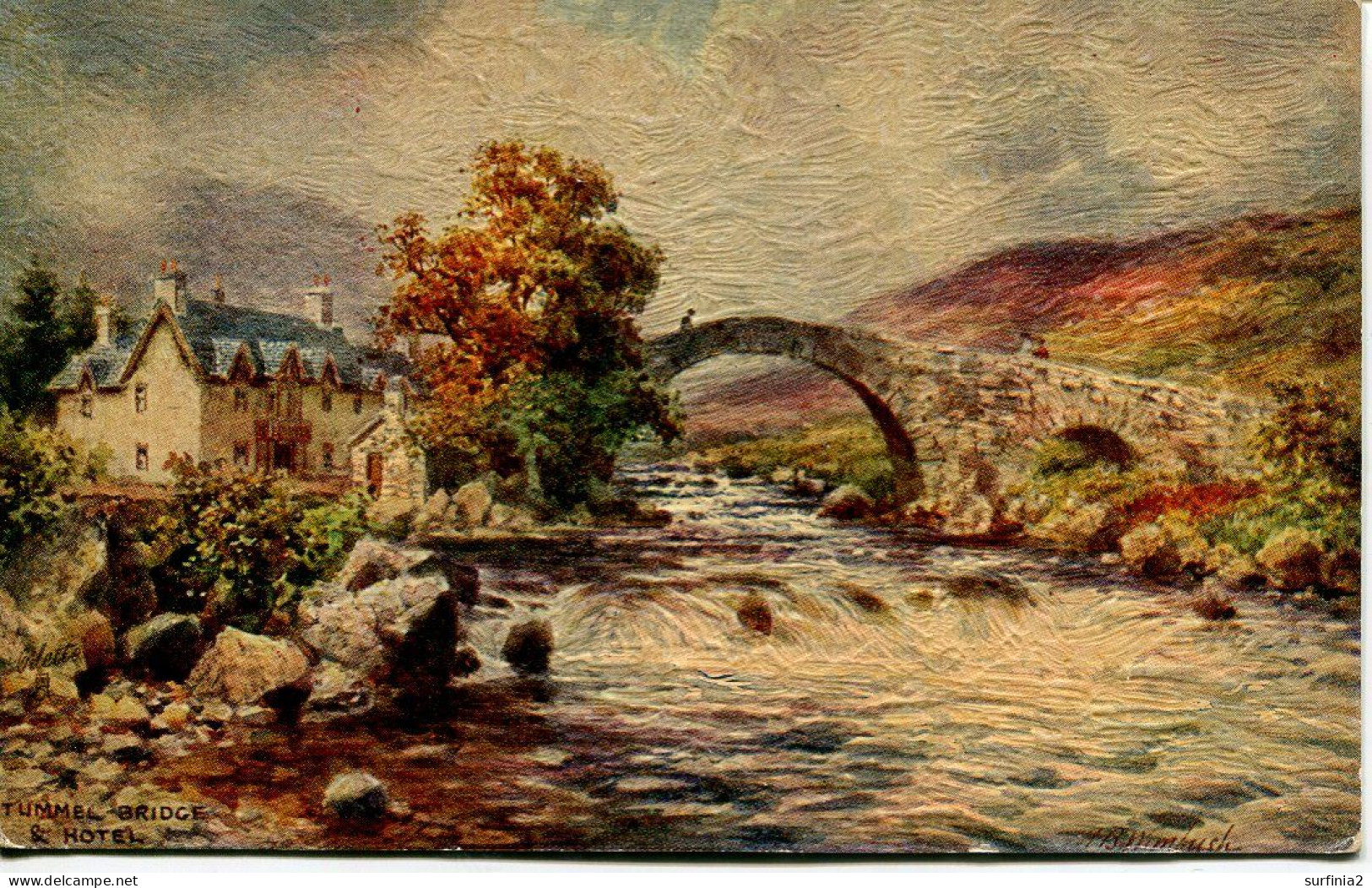 TUCKS OILETTE 7809 - PERTHSHIRE, TUMMEL BRIDGE By WIMBUSH - OIL FASCISM - Wimbush