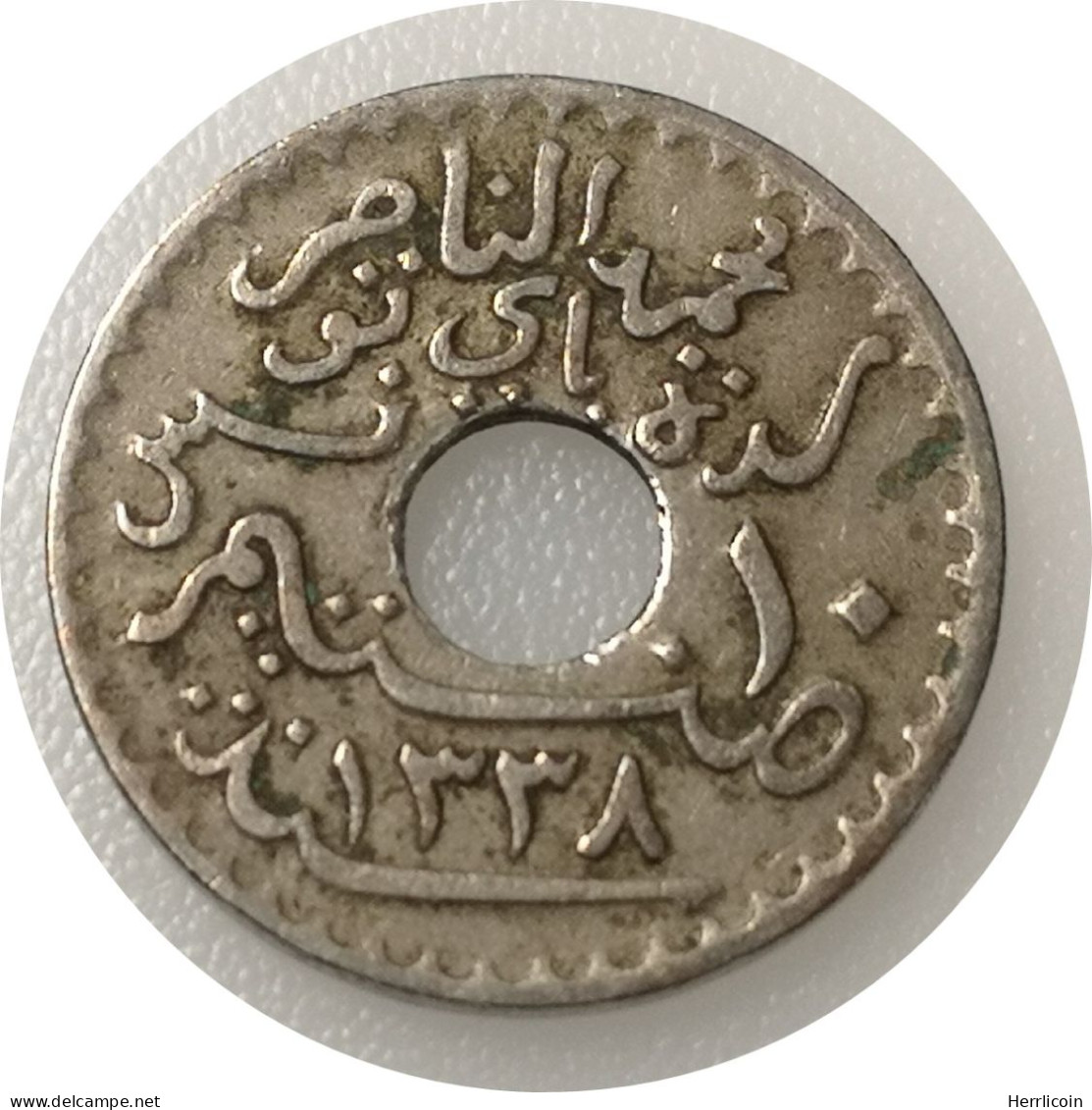 1920 - 10 Centimes Muhammad Al-Nasir (1918-1920) Tunisie / KM#243 - Tunisia