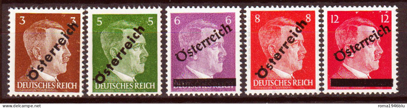 Austria 1945 Unif.534/38 **/MNH VF/F - Neufs