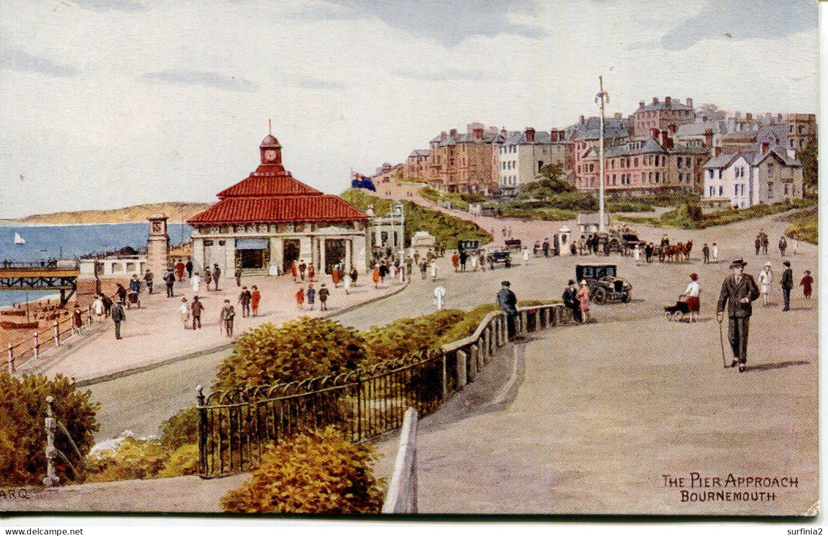 A R QUINTON - SALMON 3592 - THE PIER APPROACH, BOURNEMOUTH - LADY WITH PRAM - Quinton, AR