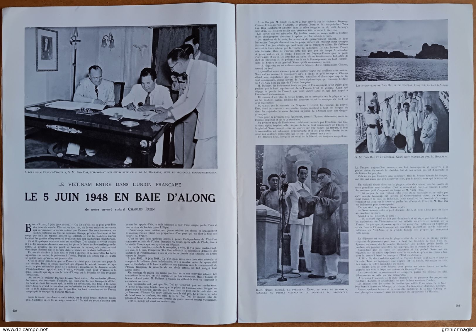 France Illustration N°142 19/06/1948 Benès Tchécoslovaquie/Le Viêt-Nam Entre Dans L'Union Française (Bao Dai Et Xuan) - Testi Generali