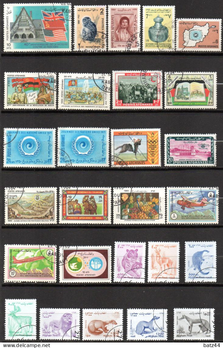 AFGHANISTAN Postes AFGHANES  Petit Lot Timbres Tous Oblitéré / Used - Afghanistan