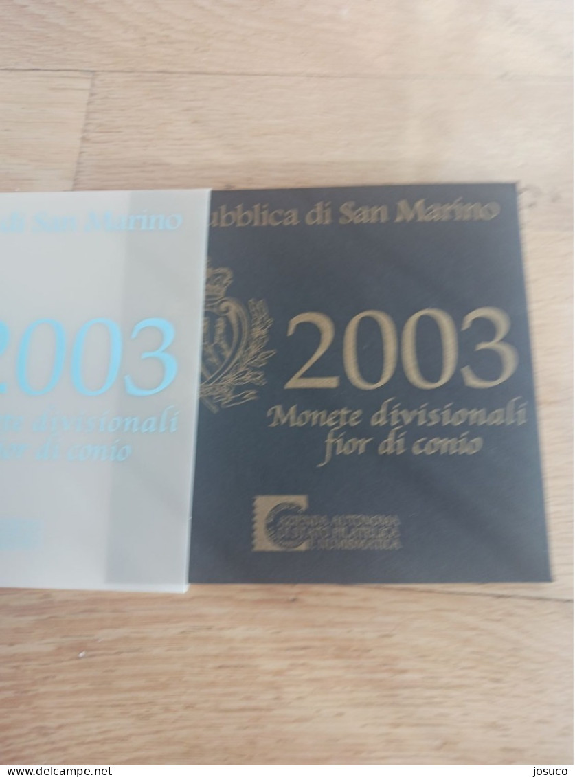 San Marino Cartera 2003 8 Valores Kms 3,88 Euros - San Marino