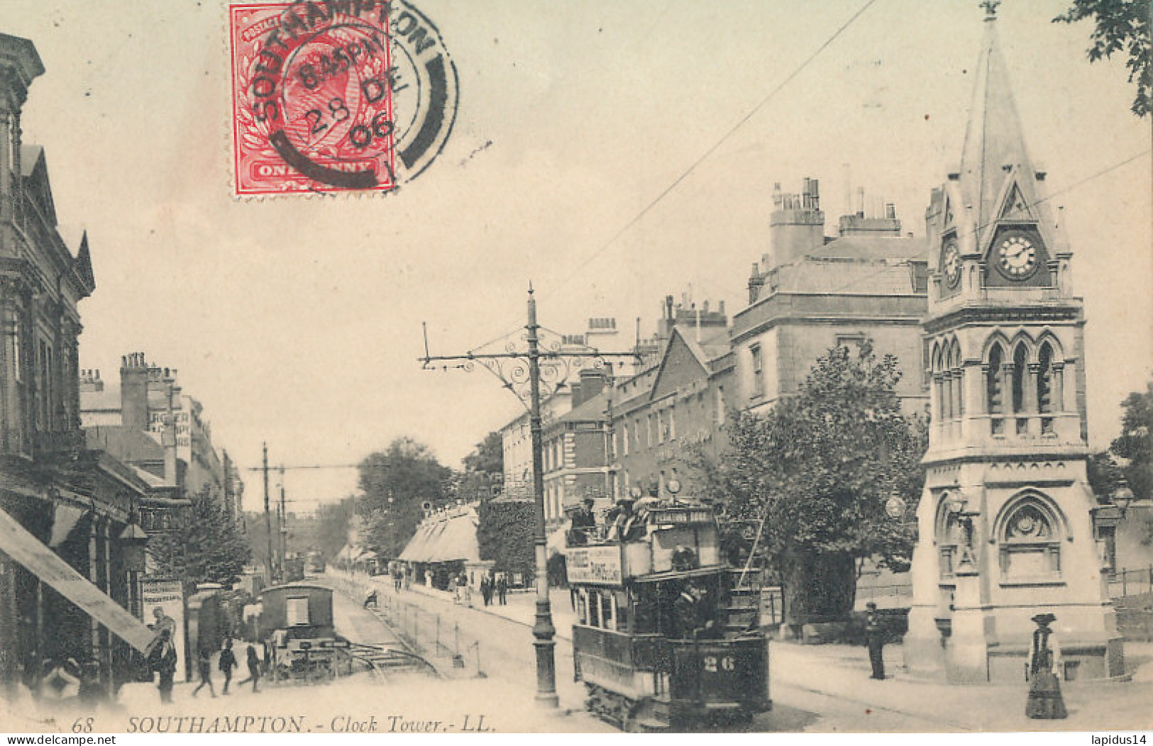 AY 293 -  C P A - ANGLETERRE- SOUTHAMPTON - CLOCK TOWER -  - Southampton