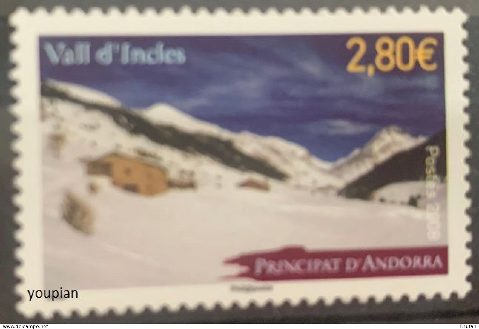 Andorra (French Post) 2008, Tourism, MNH Single Stamp - Ungebraucht