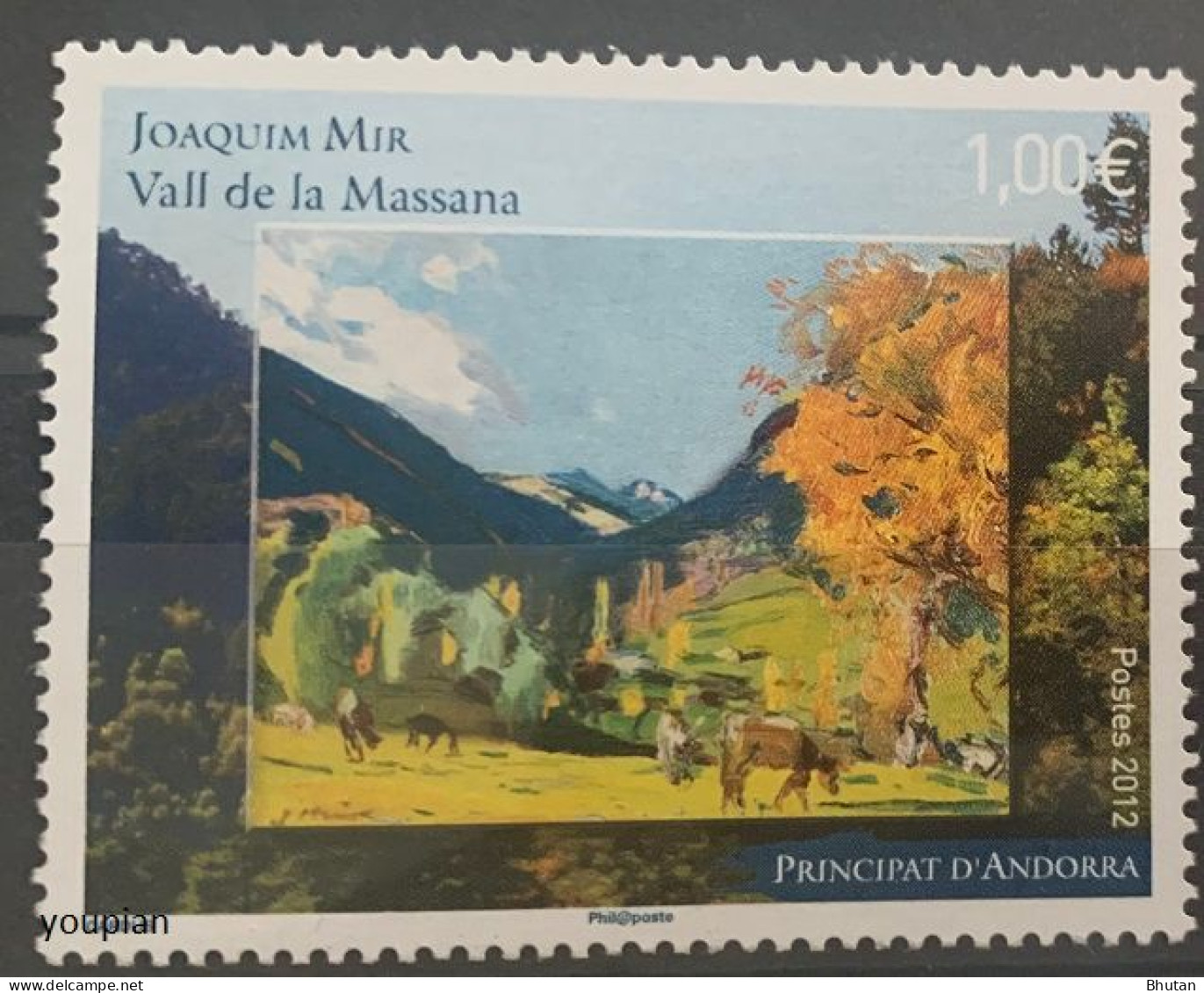 Andorra (French Post) 2012, Art, MNH Single Stamp - Neufs