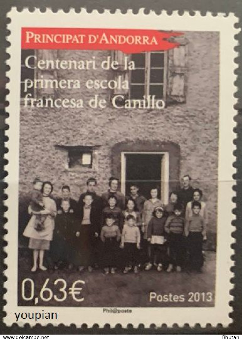 Andorra (French Post) 2013, 100th Anniversary Of French School, MNH Single Stamp - Nuovi