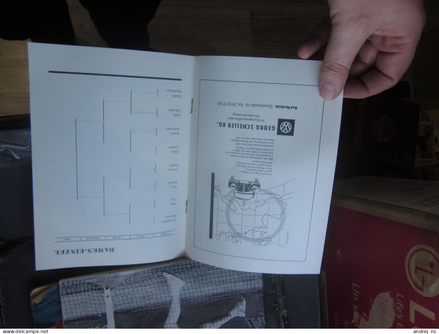 allgemeines Tennis Turnier in Bad Nauheim 1960 program