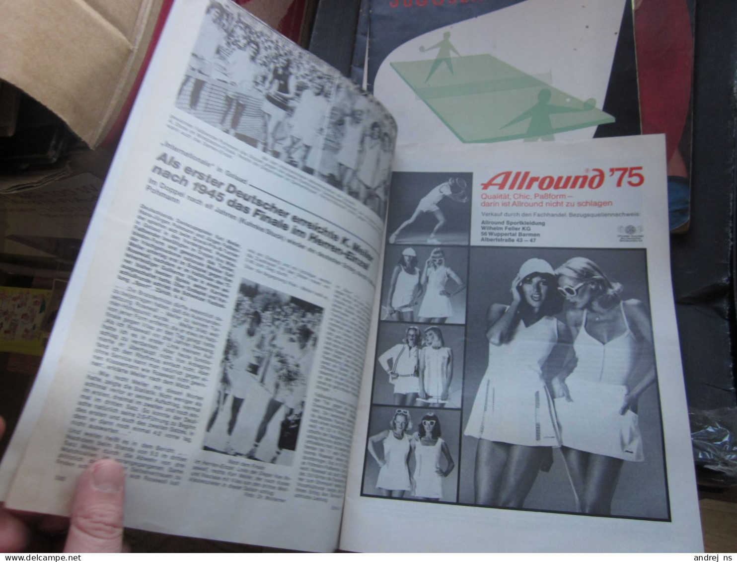 Tennis Alleiniges Amtliches Organ Des Deutschen Tennis Bundes E V 1975 - Other & Unclassified