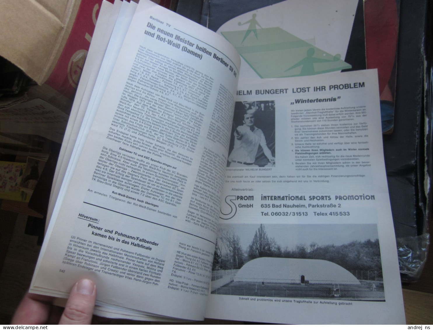 Tennis Alleiniges Amtliches Organ Des Deutschen Tennis Bundes E V 1975 - Otros & Sin Clasificación