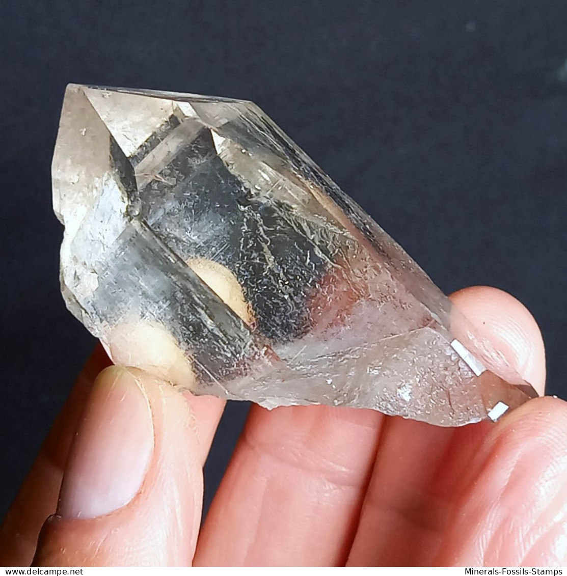 #U16 - Beau Cristal QUARTZ (Glacier Géant, Aoste, Italie) - Mineralien