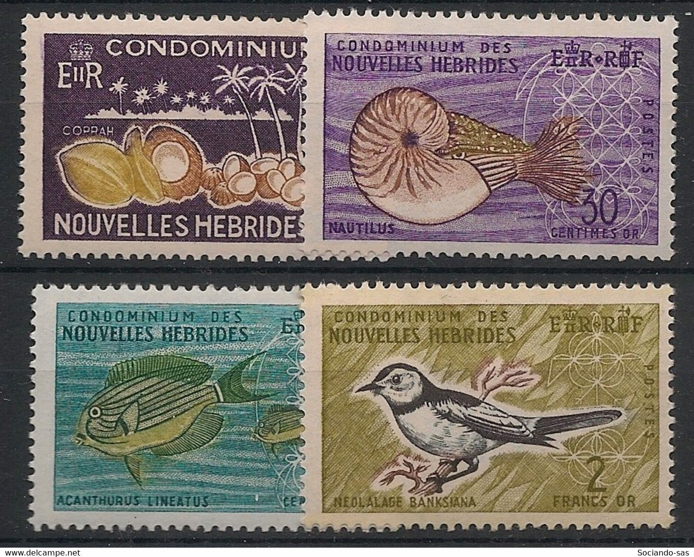 NOUVELLES HEBRIDES - 1963 - N°YT. 203 à 206 - Série Complète - Neuf Luxe ** / MNH / Postfrisch - Unused Stamps