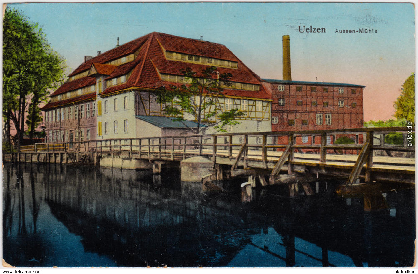 Uelzen Aussen-Mühle 1913 Ansichtskarte Luna - Uelzen