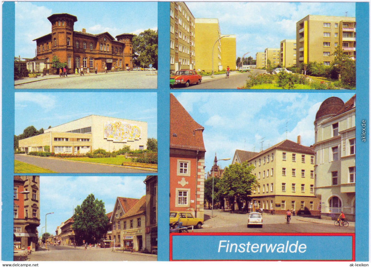 Finsterwalde Bahnhof Sporthalle Thälmann-Str, Jahn-Straße, HOG Sängerstadt 1981 - Finsterwalde