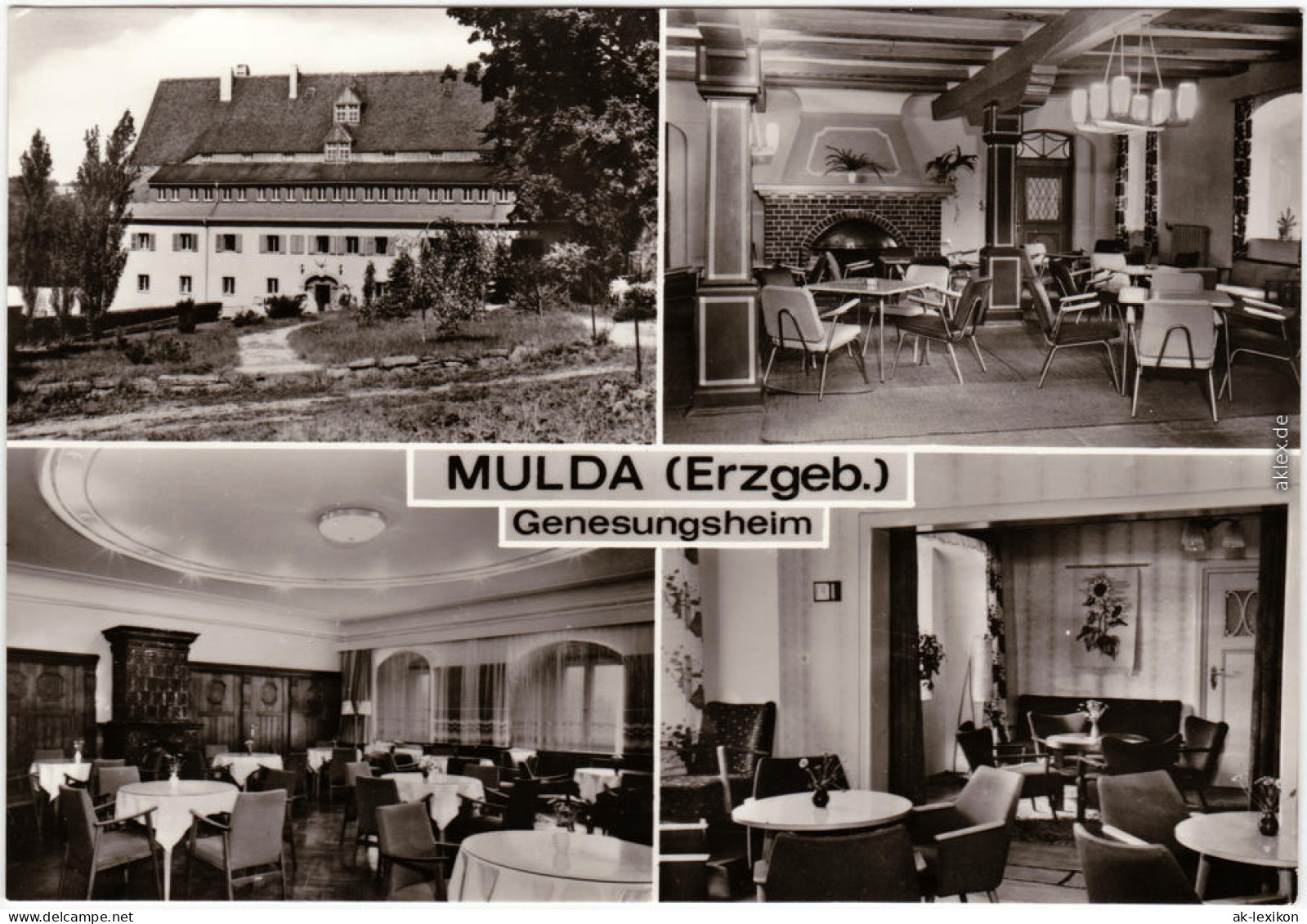Foto Ansichtskarte  Mulda (Erzgebirge) Genesungsheim Auch Innenansichten 1977 - Mulda (Erzgeb.)