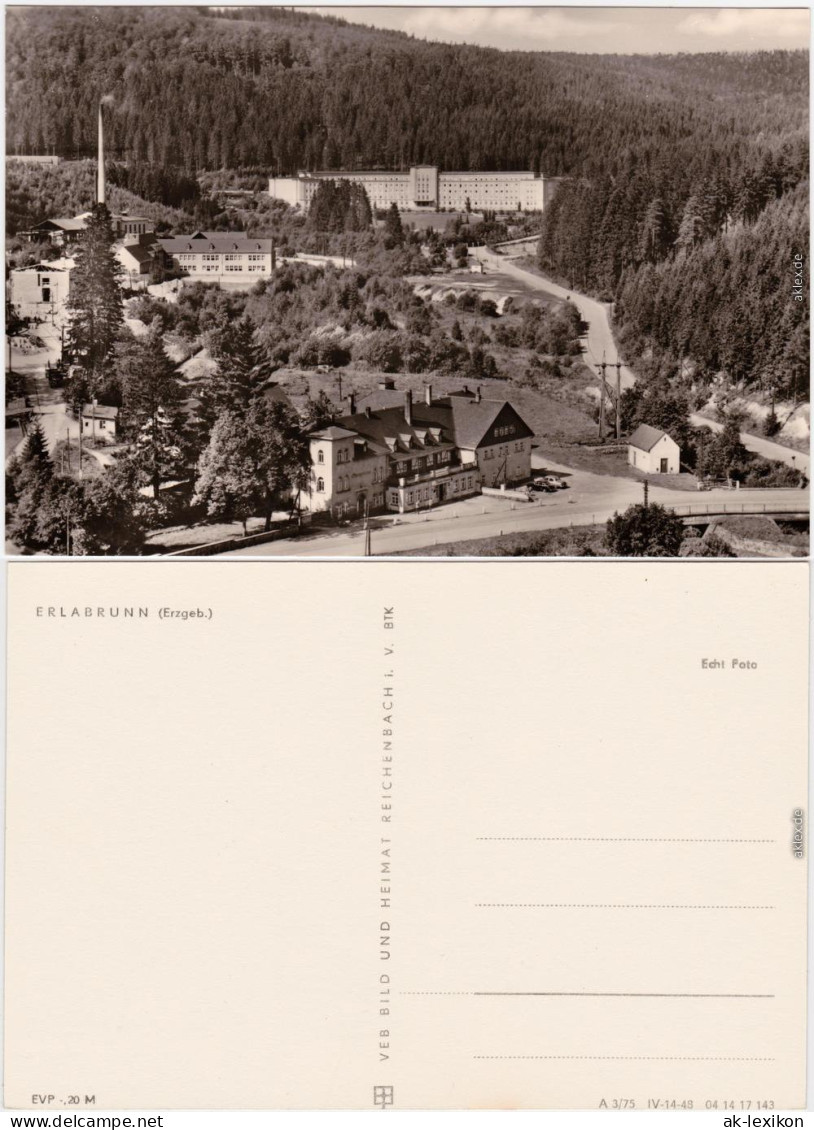 Erlabrunn Breitenbrunn Erzgebirge Blick Auf Die Stadt - Neubauten, Fabrik 1975 - Breitenbrunn