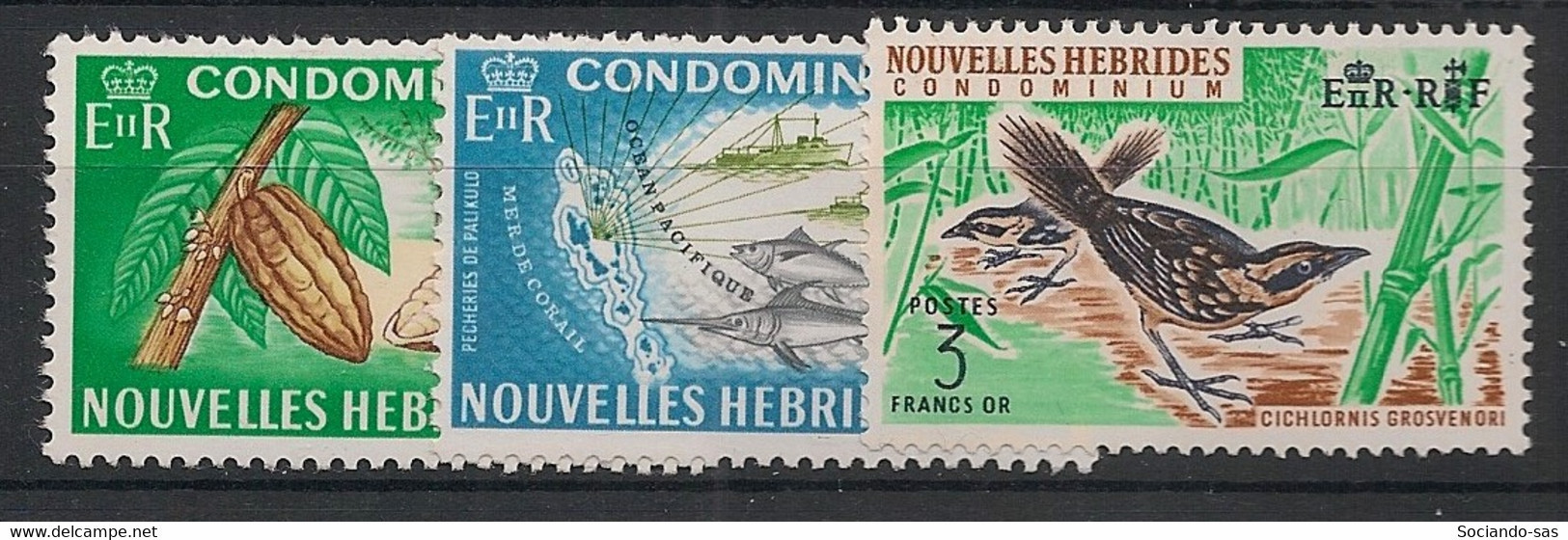 NOUVELLES HEBRIDES - 1968 - N°YT. 273 à 275 - Série Complète - Neuf Luxe ** / MNH / Postfrisch - Neufs