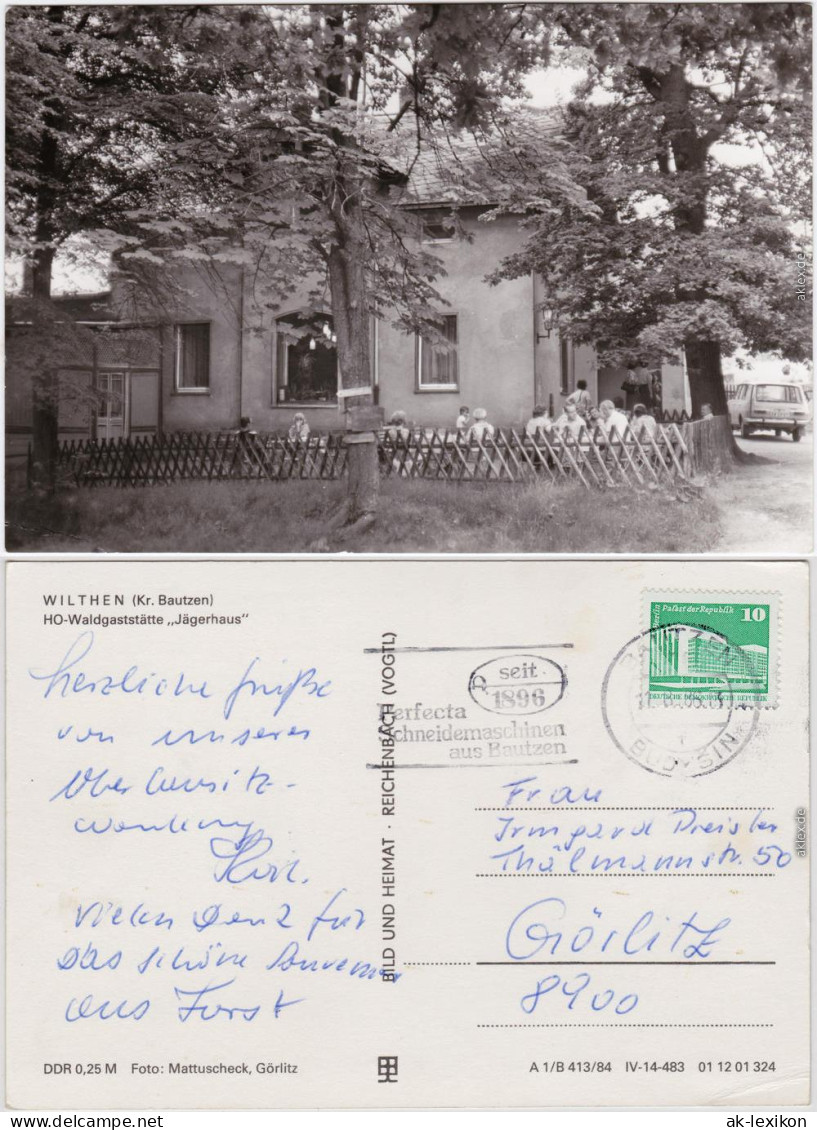 Wilthen Oberlausitz  HO-Gaststätte Jägerhaus B Oppach 1984 - Wilthen