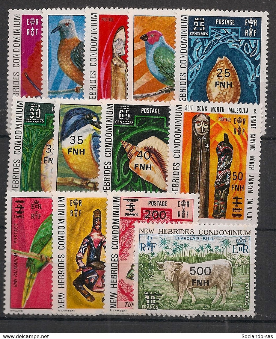 NOUVELLES HEBRIDES - 1977 - N°YT. 463 à 475 - Série Complète - Neuf Luxe ** / MNH / Postfrisch - Unused Stamps