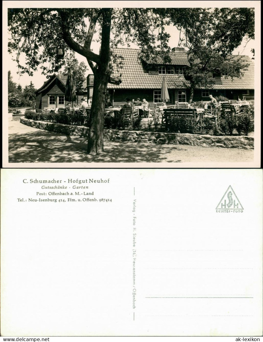 Ansichtskarte Neu-Isenburg Hofgut Neuhof - Offenbach 1950 - Neu-Isenburg