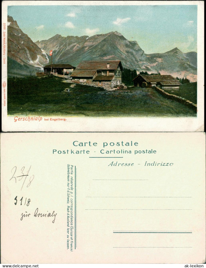 Ansichtskarte Innertkirchen Partie Gerschnialb 1905  - Autres & Non Classés