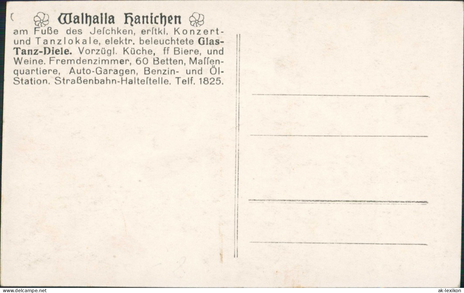Ansichtskarte Hainichen Saal - Walhalla 1928 - Hainichen