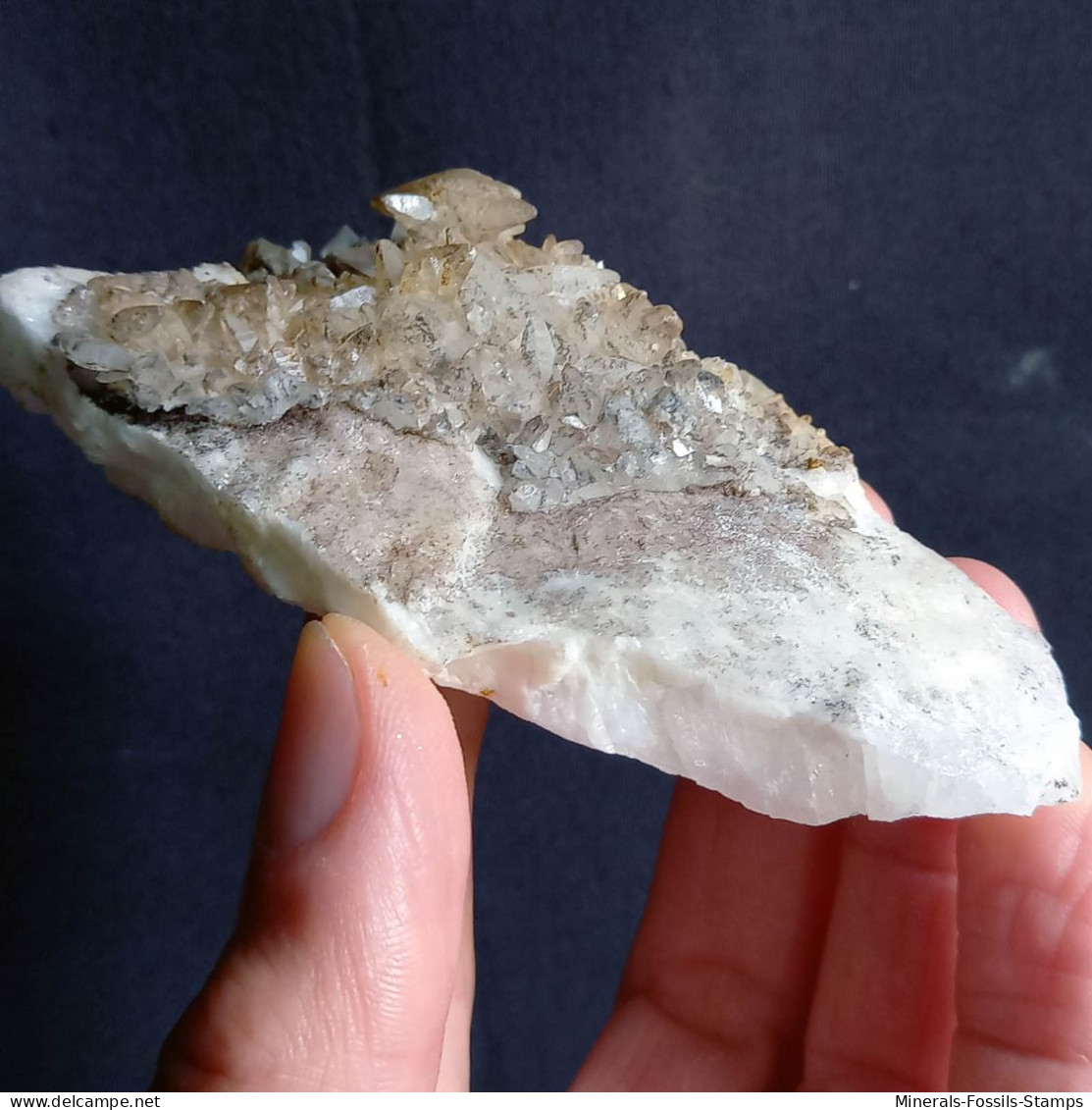 #V45 - Curioso Gruppo CALCITE Cristalli (Val Bedretto, Svizzera) - Minerali