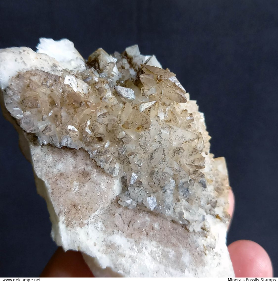 #V45 - Curioso Gruppo CALCITE Cristalli (Val Bedretto, Svizzera) - Minéraux