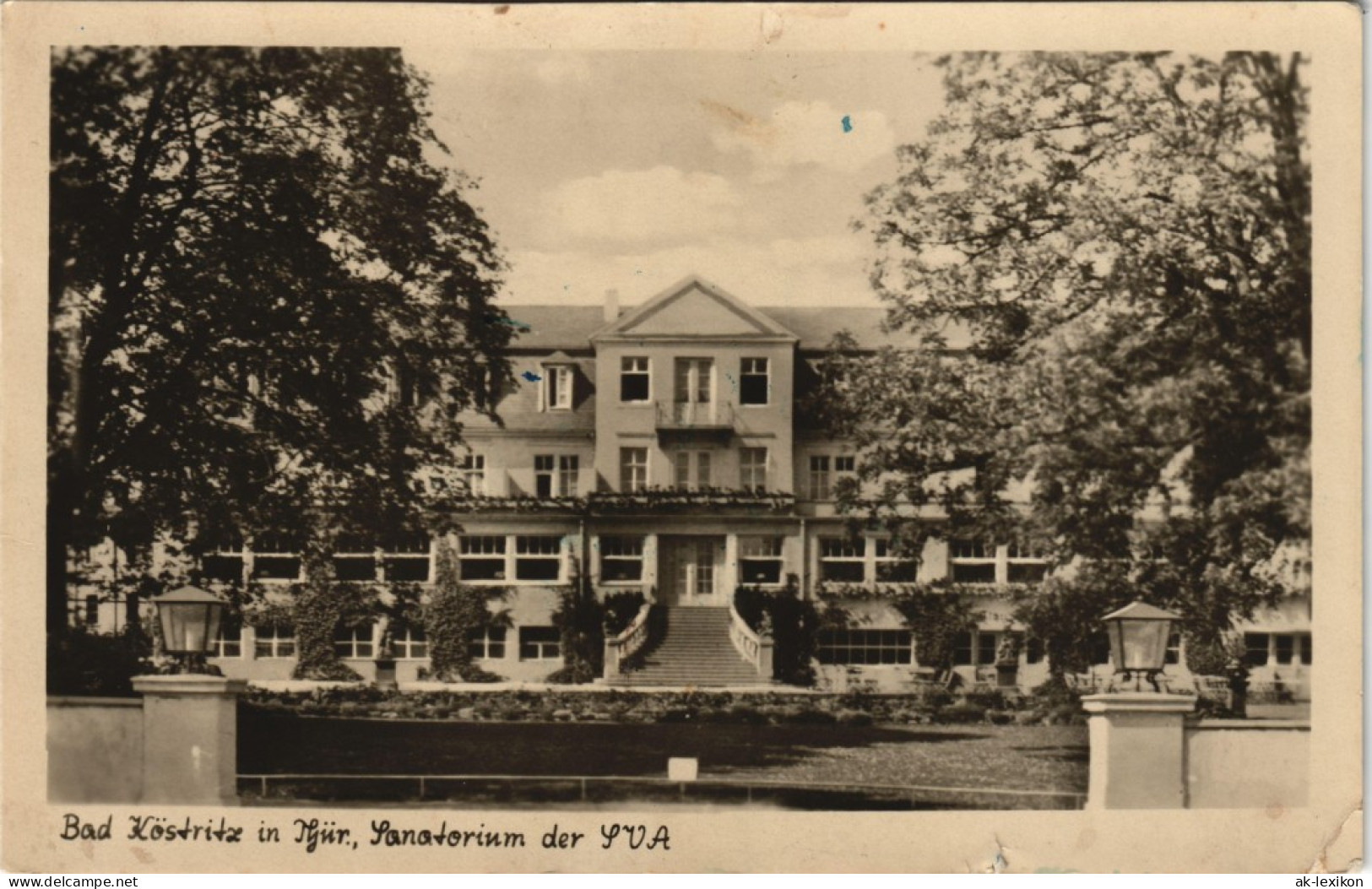 Ansichtskarte Bad Köstritz Sanatorium 1953 - Bad Koestritz