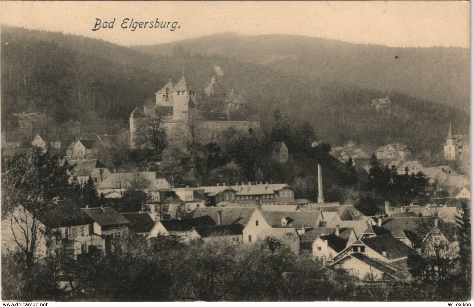 Ansichtskarte Elgersburg Stadtpartie 1923 - Elgersburg