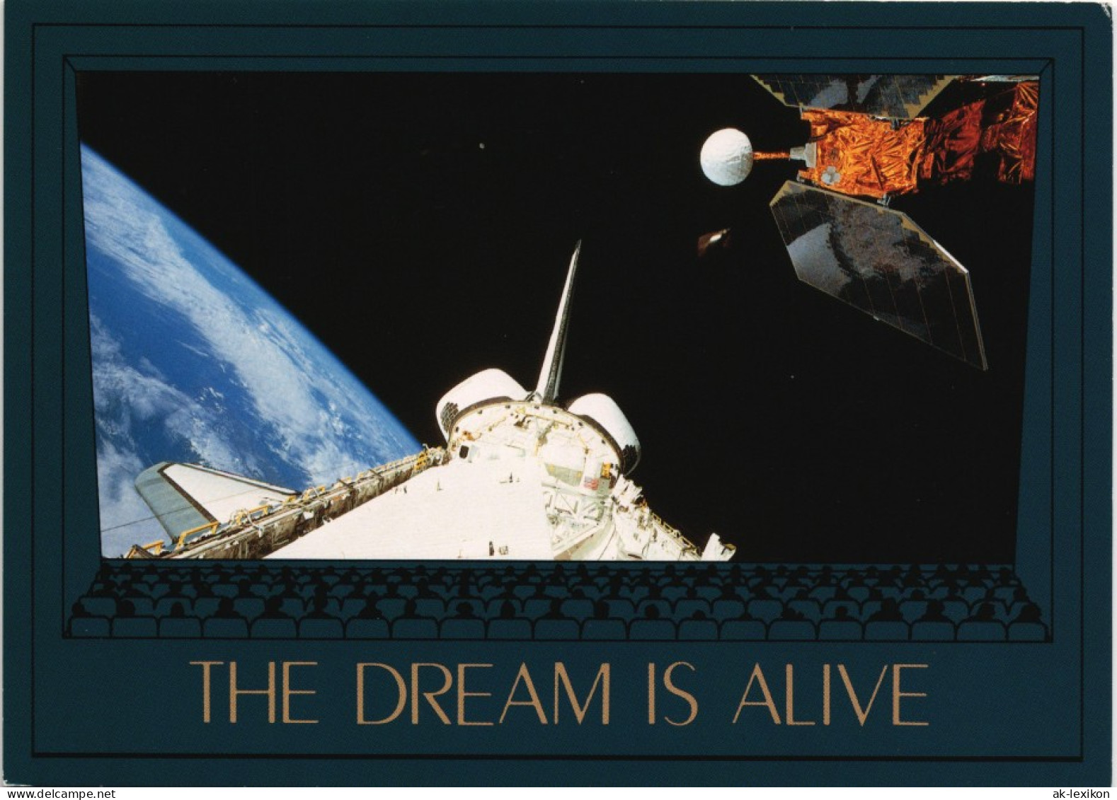 Ansichtskarte  BOARD VIEW FLIGHT 41-G CHALLENGER, Raumfahrt 1985 - Space