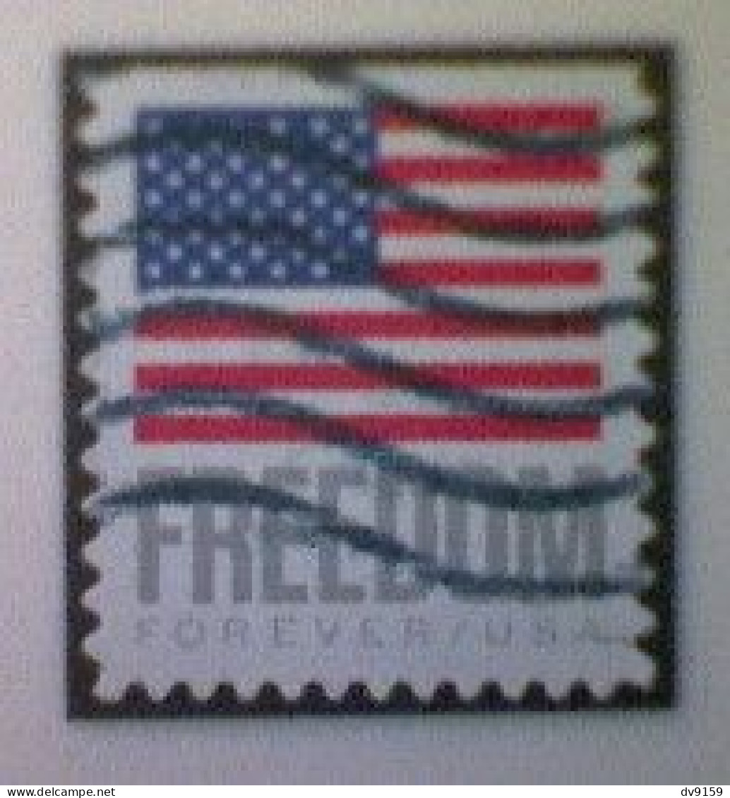 United States, Scott #5790, Used(o) Booklet, 2023, Flag Definitive: Freedom Flag, (63¢) Forever - Used Stamps