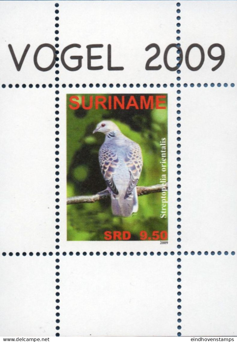 Suriname 2009 Oriental Turtle Docve Block Issue MNH - Pigeons & Columbiformes