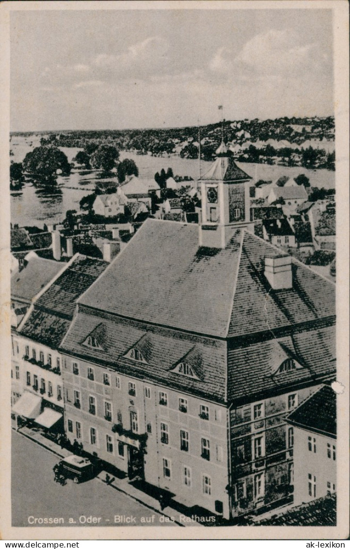 Crossen An Der Oder Krosno Odrza&#324;skie Blick über Die Stadt 1939 - Neumark