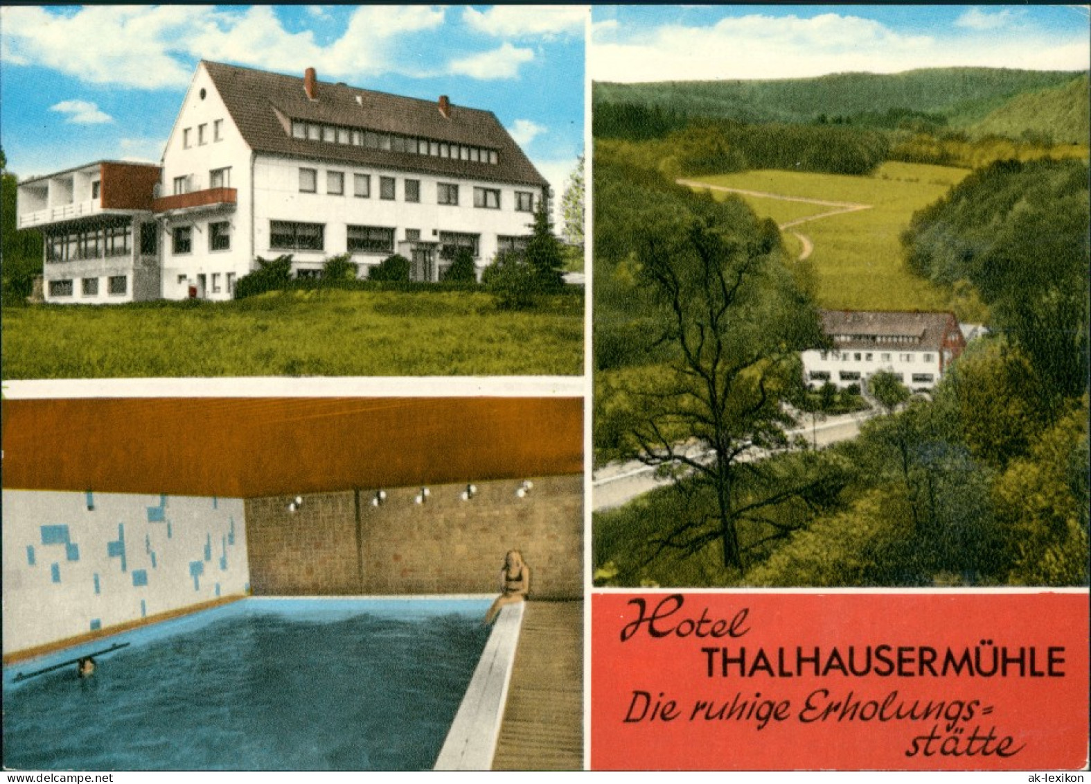Hamm (Westfalen) Hotel HOTEL THALHAUSERMÜHLE 3 Fotos Ua. Hallenbad 1976 - Hamm