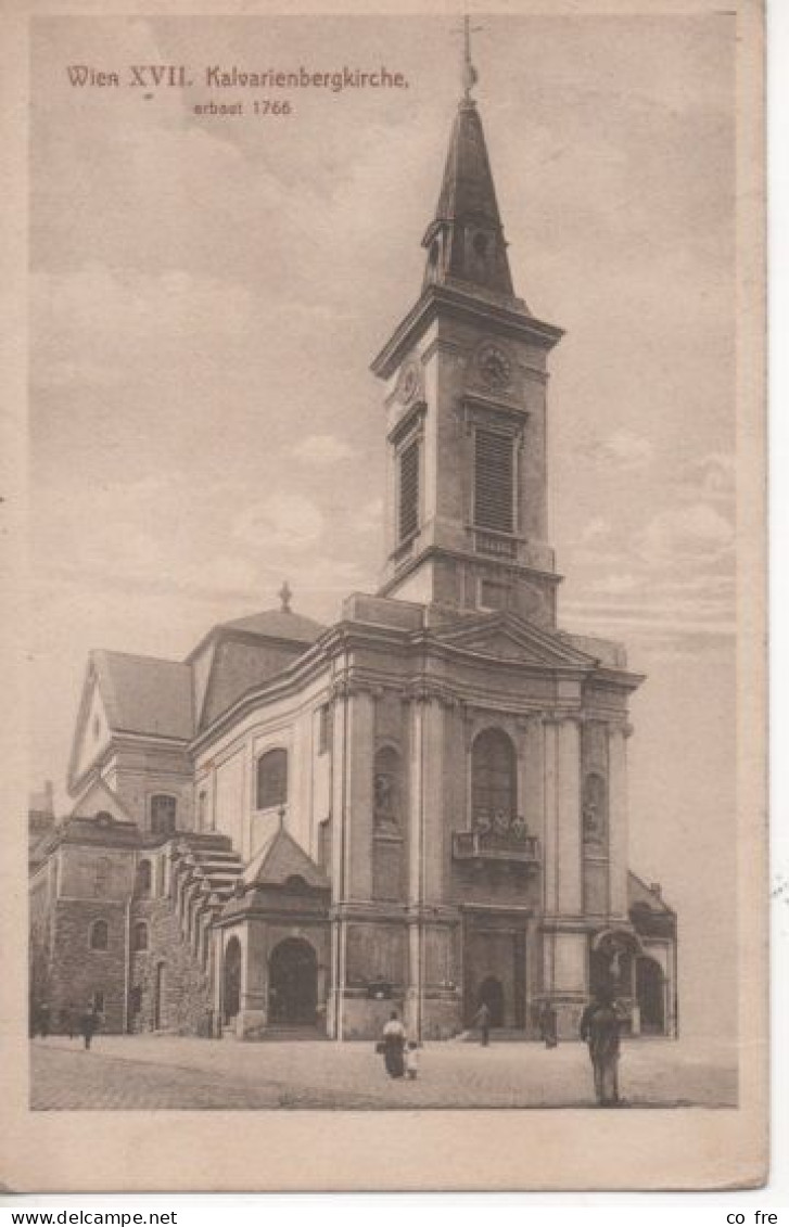 CPA Vienne, église Du Golgotha, Affranchie De Hongrie: 14 Mai 1914 - Kerken